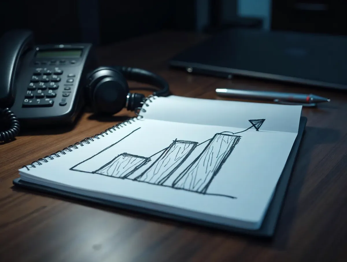 Panel de KPIs de una campaña de telemarketing B2B con métricas de contacto y conversión