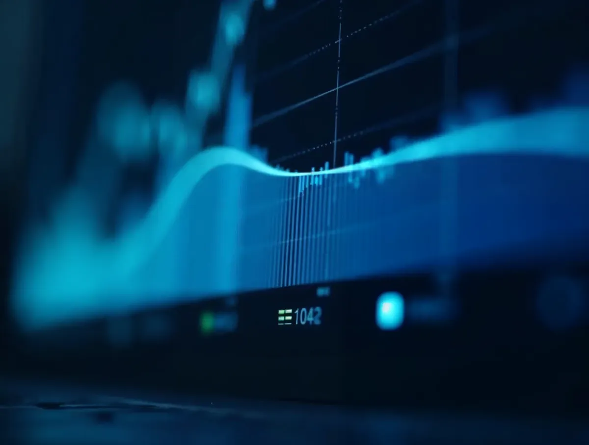 Gráfico de métricas en pantalla: KPIs y tasa de concertación de visitas